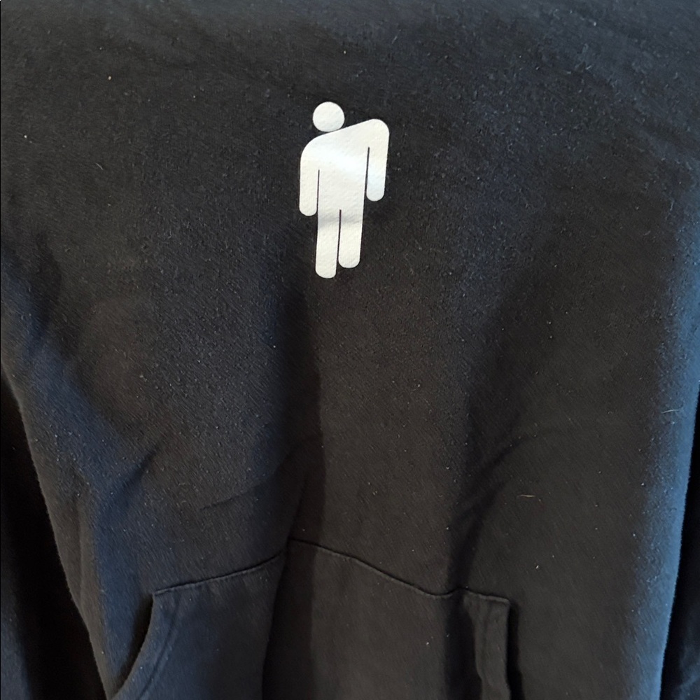 Black Hoodie with White Logo